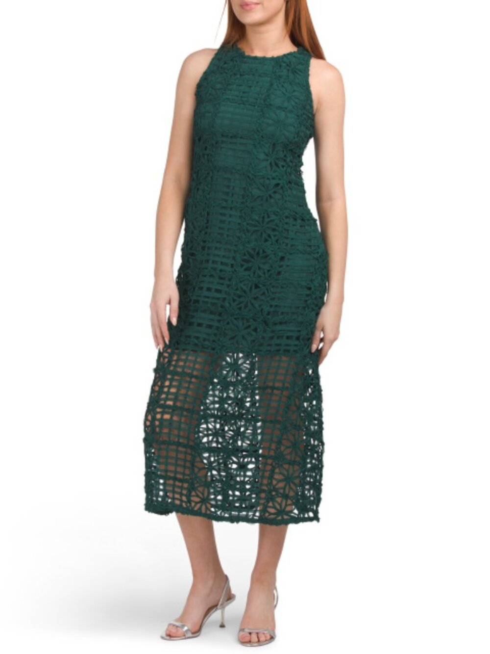 ENDLESS ROSE Sleeveless Textured Dress